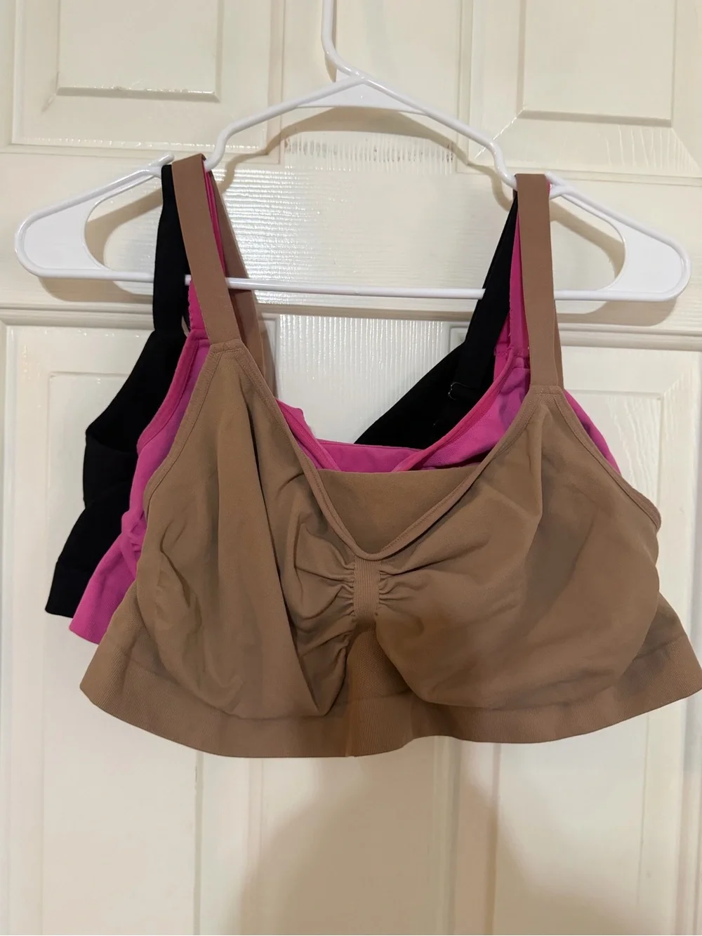 Everyday Wireless Bralette Pack - Brown, Pink & Black